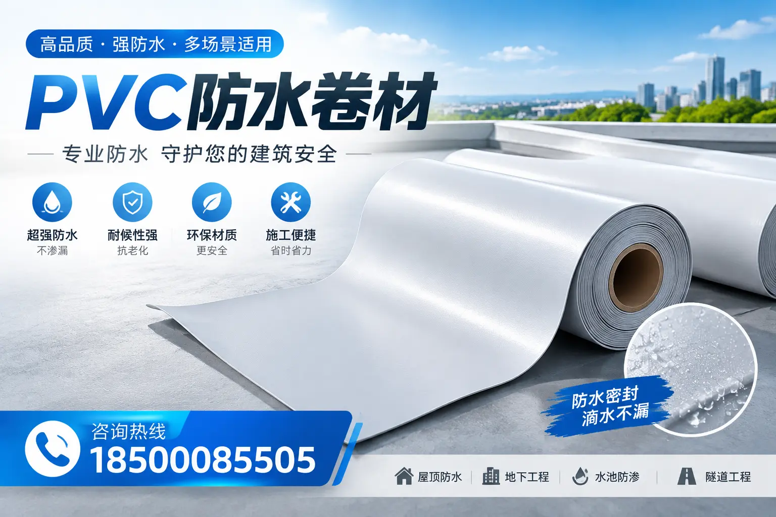PVC防水卷材的市场竞争分析,潮州品牌选择参考